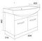 1MARKA Vita Тумба под раковину подвесная ширина 65 см, цвет белый У50112