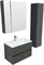 AQUANET Тумба под раковину подвесная Алвита 80 серый антрацит AQUANET-215120