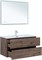 AQUANET Тумба под раковину подвесная Алвита New 100 2 ящика, дуб веллингтон табак AQUANET-334188