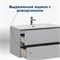 AQUANET Тумба под раковину подвесная Алвита New 100 2 ящика, серый AQUANET-277520