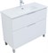 AQUANET Тумба под раковину напольная Алвита New 100 напольная, белый матовый AQUANET-344135