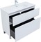 AQUANET Тумба под раковину напольная Алвита New 100 напольная, белый матовый AQUANET-344135