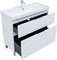 AQUANET Тумба под раковину напольная Алвита New 100 напольная, белый матовый AQUANET-344135
