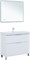 AQUANET Тумба под раковину напольная Алвита New 100 напольная, белый матовый AQUANET-344135