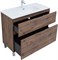 AQUANET Тумба под раковину напольная Алвита New 100 напольная, дуб веллингтон табак AQUANET-344130
