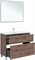 AQUANET Тумба под раковину напольная Алвита New 100 напольная, дуб веллингтон табак AQUANET-344130