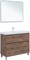 AQUANET Тумба под раковину напольная Алвита New 100 напольная, дуб веллингтон табак AQUANET-344130