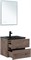 AQUANET Тумба под раковину подвесная Алвита New 60 2 ящика, дуб веллингтон табак AQUANET-334184