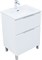 AQUANET Тумба под раковину напольная Алвита New 60 напольная, белый матовый AQUANET-344132