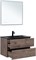 AQUANET Тумба под раковину подвесная Алвита New 80 2 ящика, дуб веллингтон табак AQUANET-334186
