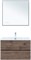 AQUANET Тумба под раковину подвесная Алвита New 80 2 ящика, дуб веллингтон табак AQUANET-334186