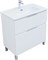 AQUANET Тумба под раковину напольная Алвита New 80 напольная, белый матовый AQUANET-344134