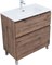 AQUANET Тумба под раковину напольная Алвита New 80 напольная, дуб веллингтон табак AQUANET-344129