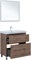 AQUANET Тумба под раковину напольная Алвита New 80 напольная, дуб веллингтон табак AQUANET-344129