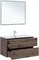 AQUANET Тумба под раковину подвесная Алвита New 90 2 ящика, дуб веллингтон табак AQUANET-334187