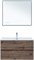 AQUANET Тумба под раковину подвесная Алвита New 90 2 ящика, дуб веллингтон табак AQUANET-334187