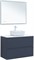 AQUANET Тумба под раковину подвесная Арт 100 маренго AQUANET-313267