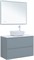 AQUANET Тумба под раковину подвесная Арт 100 мисти грин AQUANET-313277