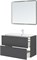 AQUANET Тумба под раковину подвесная Арт 100 ясень графит AQUANET-329614