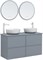 AQUANET Тумба под раковину подвесная Арт 60 мисти грин AQUANET-313274