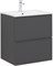 AQUANET Тумба под раковину подвесная Арт 60 ясень графит AQUANET-329063