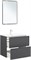 AQUANET Тумба под раковину подвесная Арт 75 ясень графит AQUANET-329064