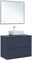 AQUANET Тумба под раковину подвесная Арт 90 маренго AQUANET-313266