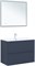 AQUANET Тумба под раковину подвесная Арт 90 маренго AQUANET-313266