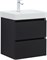 AQUANET Тумба под раковину подвесная Вега 2.0 50 черный AQUANET-337952