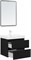 AQUANET Тумба под раковину подвесная Вега 2.0 60 черный AQUANET-337953