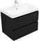 AQUANET Тумба под раковину подвесная Вега 2.0 70 черный AQUANET-337954