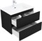 AQUANET Тумба под раковину подвесная Вега 2.0 70 черный AQUANET-337954