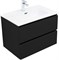 AQUANET Тумба под раковину подвесная Вега 2.0 70 черный AQUANET-337954