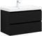 AQUANET Тумба под раковину подвесная Вега 2.0 80 черный AQUANET-337955