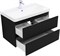 AQUANET Тумба под раковину подвесная Вега 2.0 80 черный AQUANET-337955
