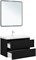 AQUANET Тумба под раковину подвесная Вега 2.0 80 черный AQUANET-337955