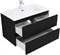 AQUANET Тумба под раковину подвесная Вега 2.0 80 черный AQUANET-337955