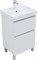 AQUANET Тумба под раковину напольная Вега 50 напольная, белый глянец AQUANET-344120