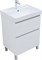 AQUANET Тумба под раковину напольная Вега 60 напольная, белый глянец AQUANET-344121