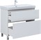 AQUANET Тумба под раковину напольная Вега 90 напольная, белый глянец AQUANET-344124