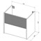 AQUANET Тумба под раковину подвесная Вита 70 белый матовый AQUANET-330476