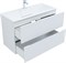 AQUANET Тумба под раковину подвесная Джейн 100 белый матовый AQUANET-313288