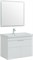 AQUANET Тумба под раковину подвесная Ирис New 80 белый глянец (1 ящик, 2 дверцы) AQUANET-310150