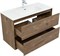 AQUANET Тумба под раковину подвесная Милан 100 дуб рустикальный AQUANET-336380