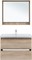 AQUANET Тумба под раковину подвесная Милан 100 дуб светлый AQUANET-336385