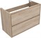 AQUANET Тумба под раковину подвесная Милан 100 дуб светлый AQUANET-336385