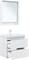 AQUANET Тумба под раковину подвесная Милан 70 белый глянец AQUANET-336368