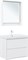 AQUANET Тумба под раковину подвесная Милан 80 белый глянец AQUANET-336369