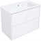AQUANET Тумба под раковину подвесная Милан 85 белый глянец AQUANET-339967