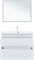 AQUANET Тумба под раковину напольная Нота New 100 белый глянец AQUANET-344150